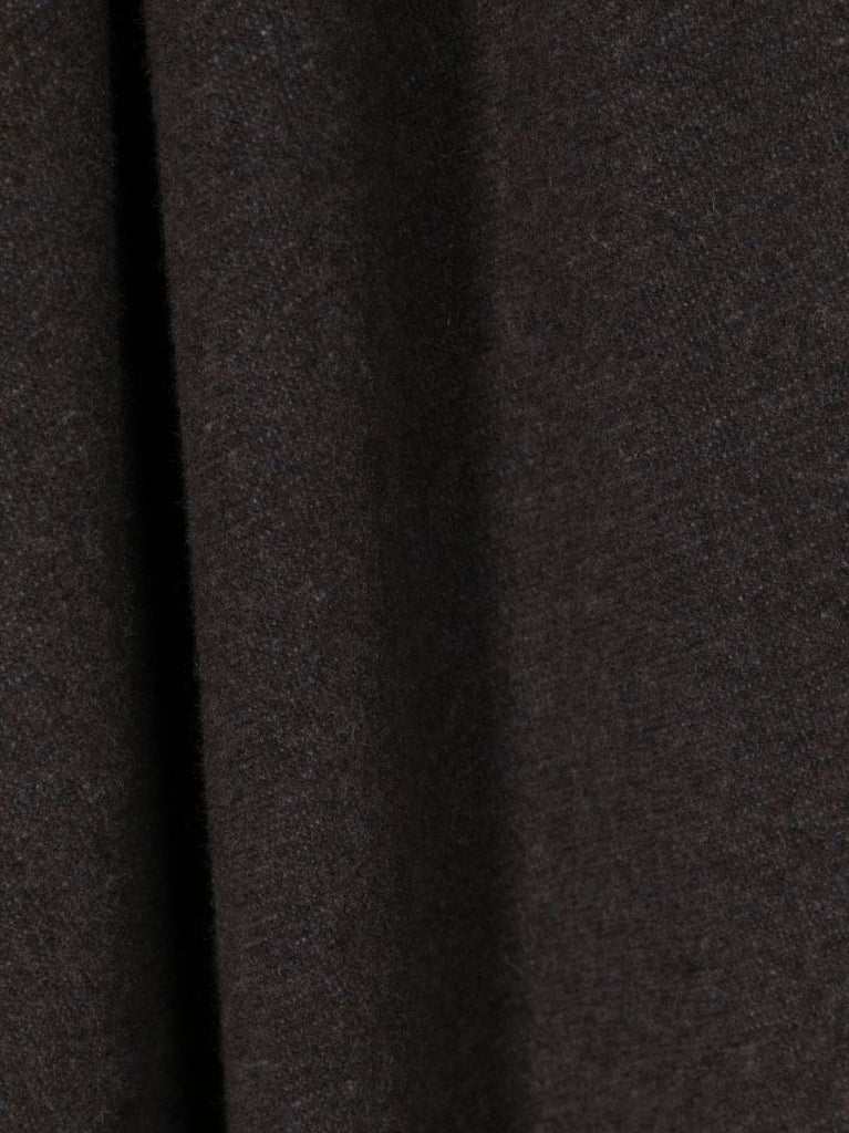 Brown Logo-jacquard Wool Scarf