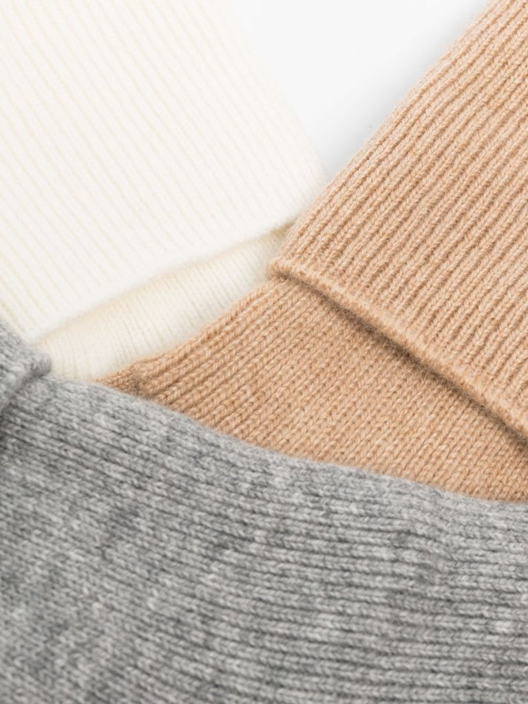 X Browns Neutral Cashmere Socks Set