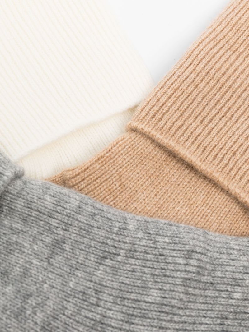 X Browns Neutral Cashmere Socks Set