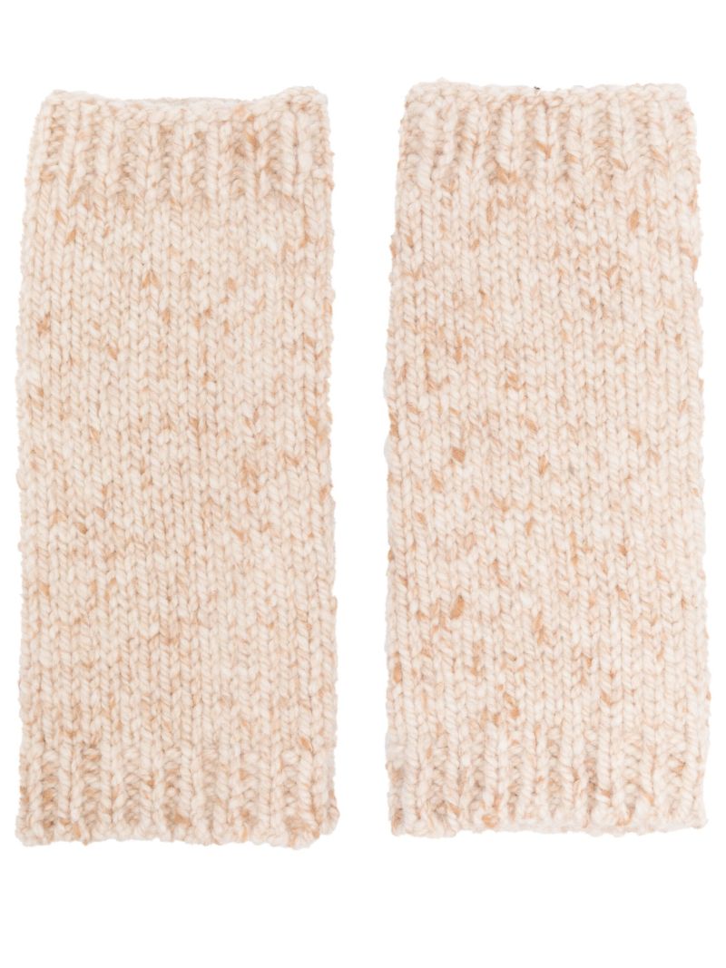 Neutral Cashmere Wrist Warmers