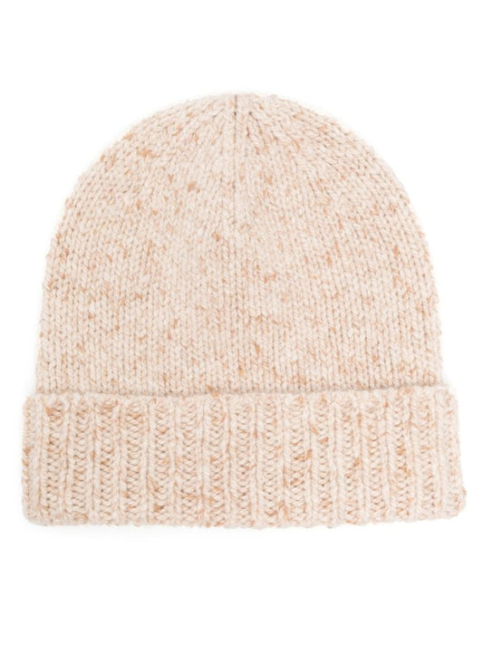 Neutral Cashmere Beanie Hat