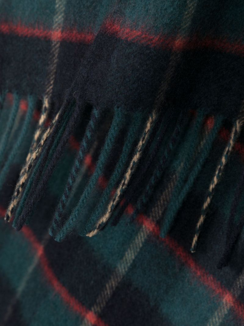 Blue Tartan Cashmere Scarf