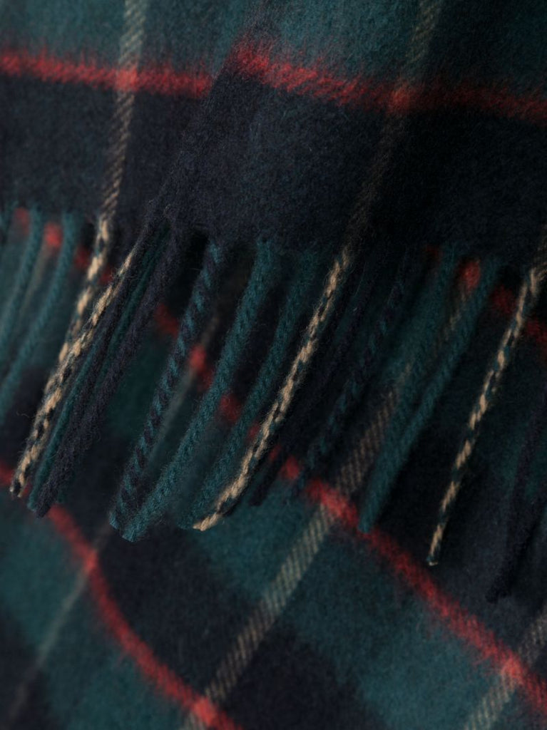 Blue Tartan Cashmere Scarf