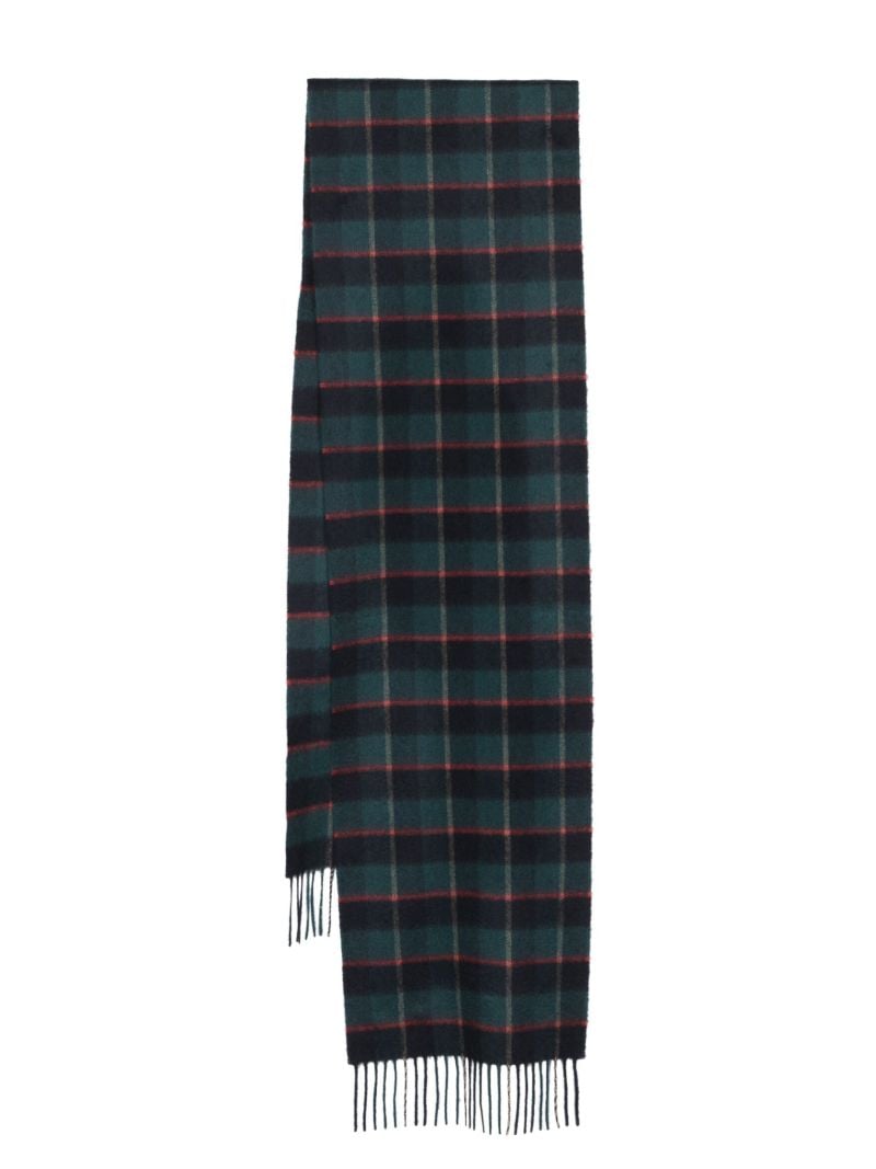 Blue Tartan Cashmere Scarf