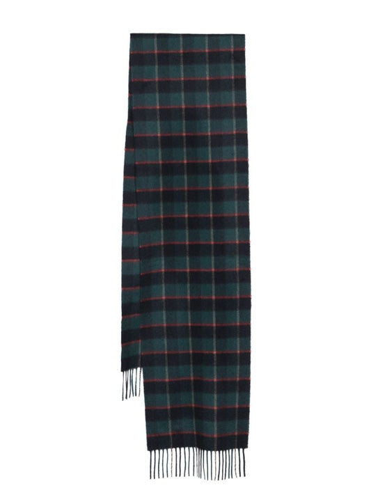 Blue Tartan Cashmere Scarf