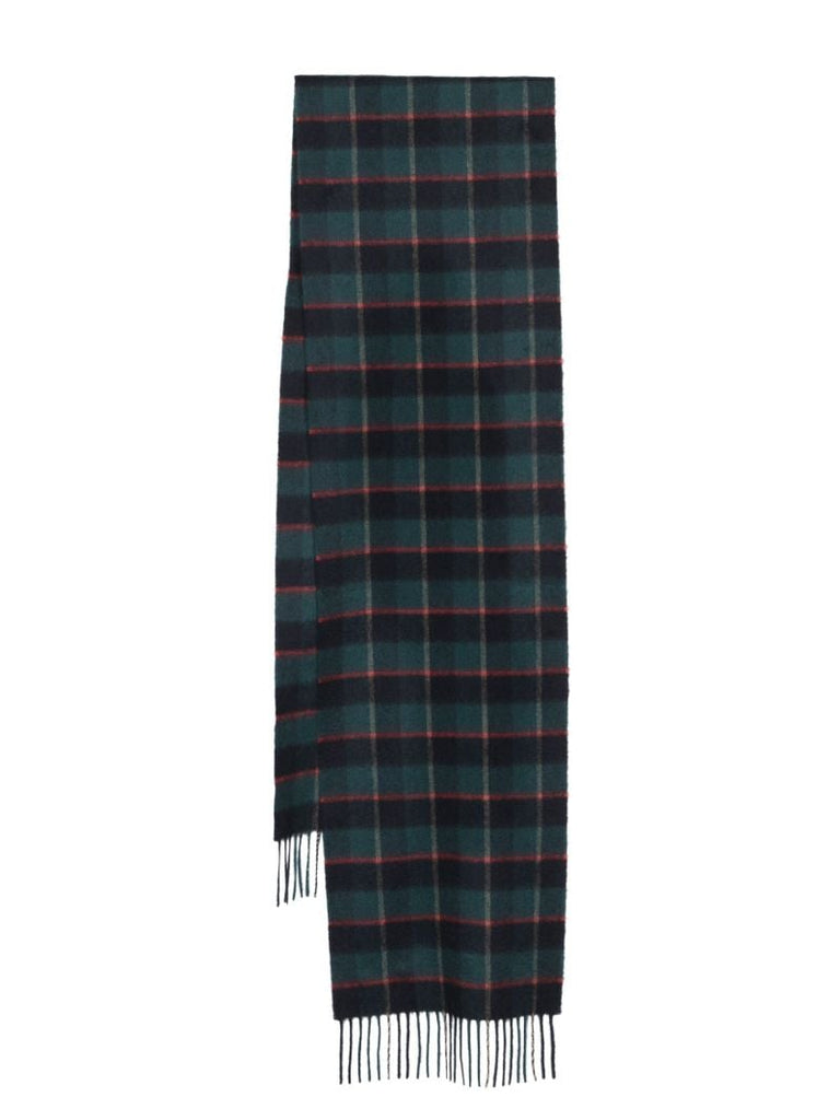 Blue Tartan Cashmere Scarf
