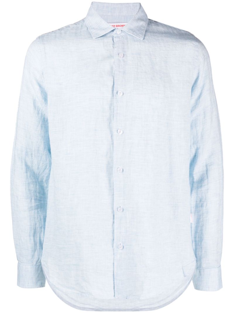 Blue Giles Linen Shirt