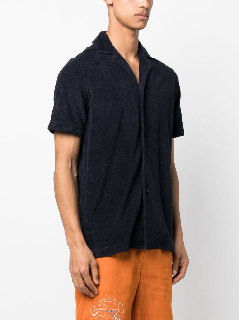 Blue Sebastian Terry Cloth Polo Shirt