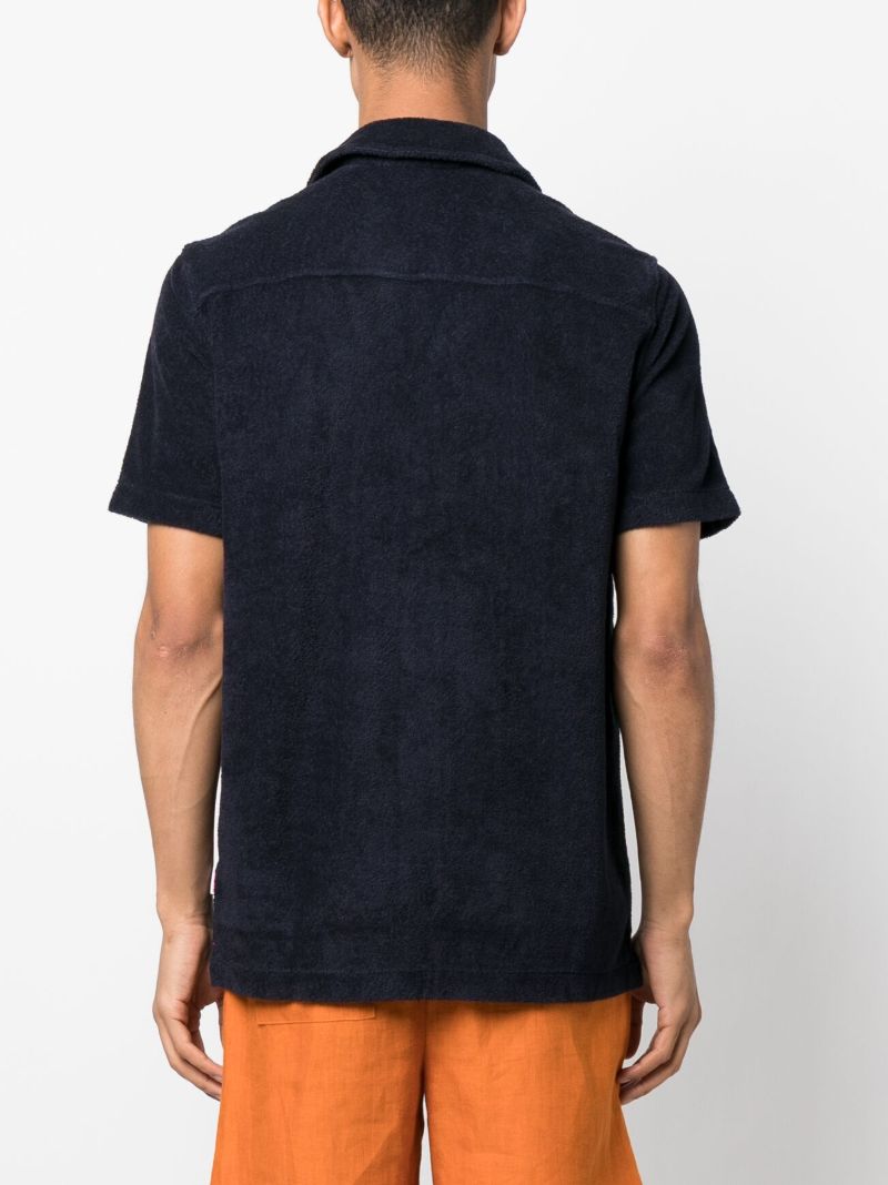 Blue Sebastian Terry Cloth Polo Shirt