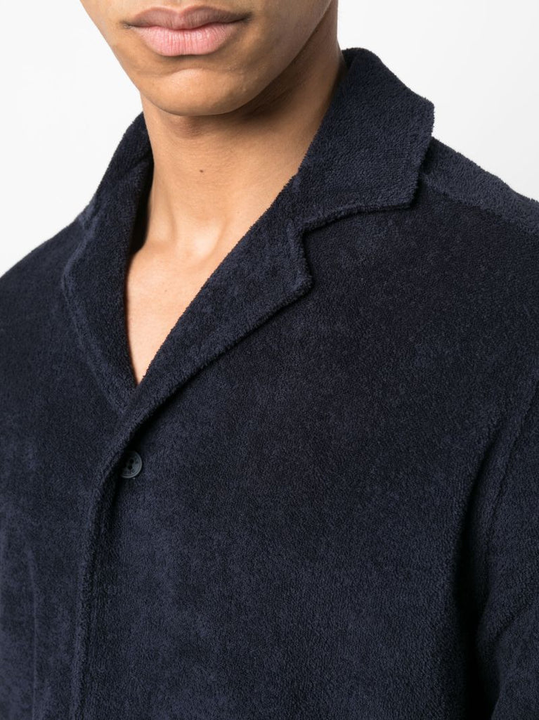 Blue Sebastian Terry Cloth Polo Shirt