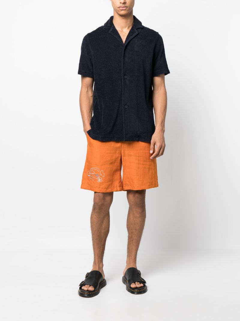 Blue Sebastian Terry Cloth Polo Shirt
