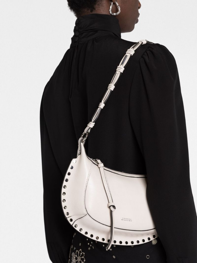 Neutral Oskan Moon Leather Shoulder Bag