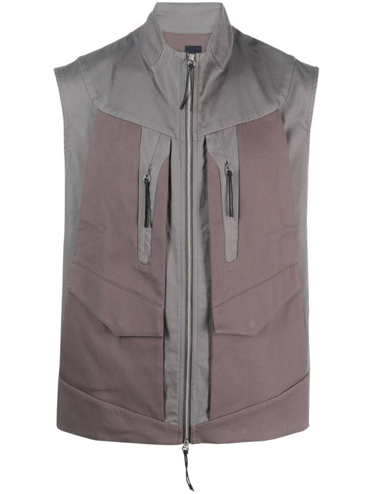 Grey Delwa Cotton Vest