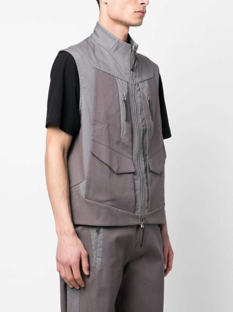 Grey Delwa Cotton Vest