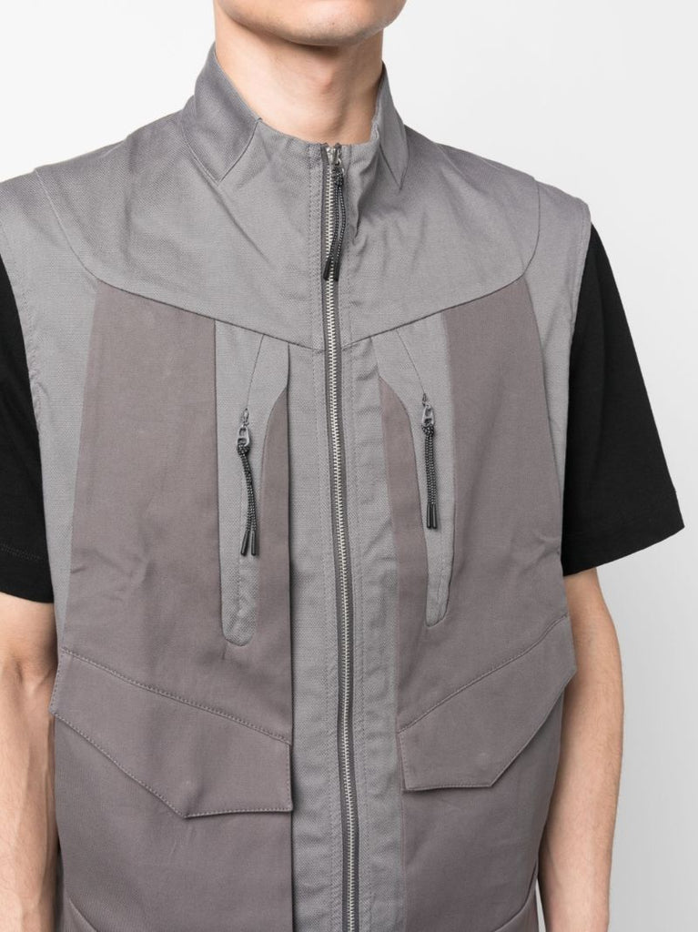 Grey Delwa Cotton Vest