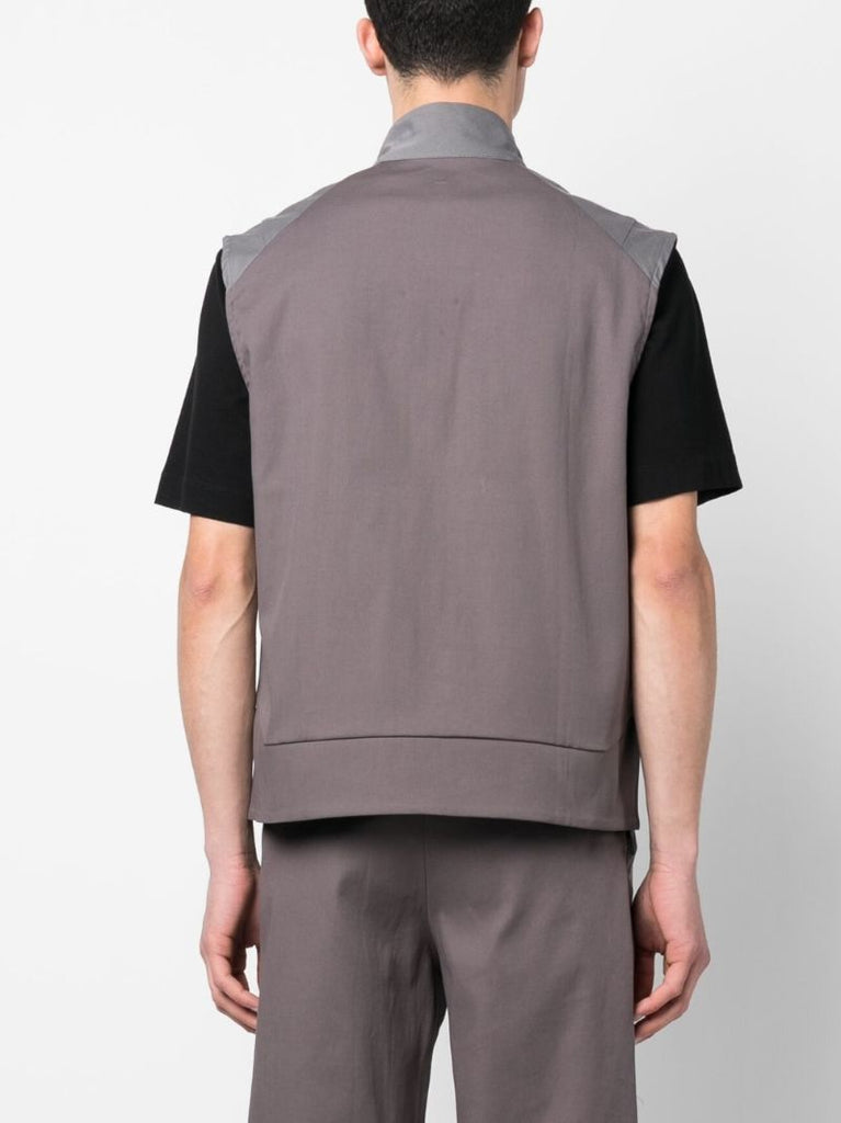 Grey Delwa Cotton Vest