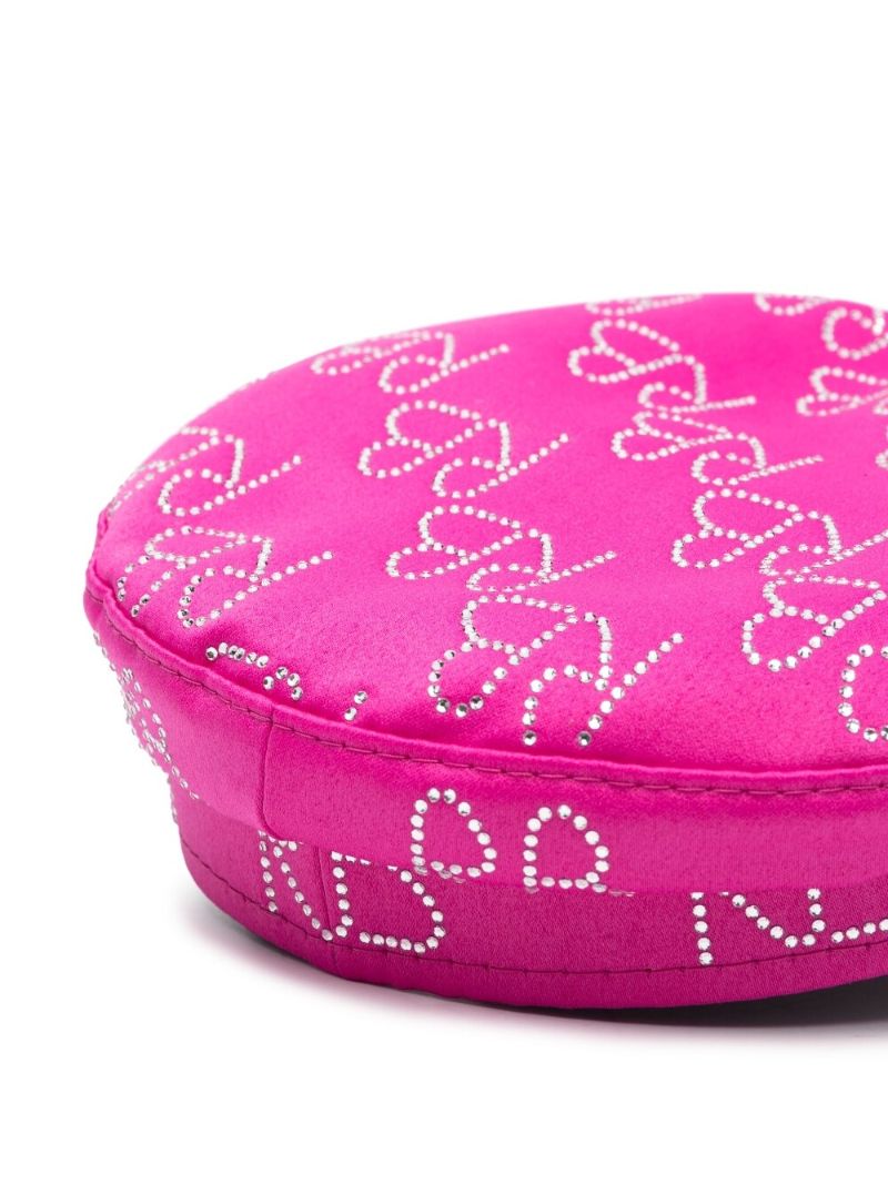 Pink Crystal Embellished Beret