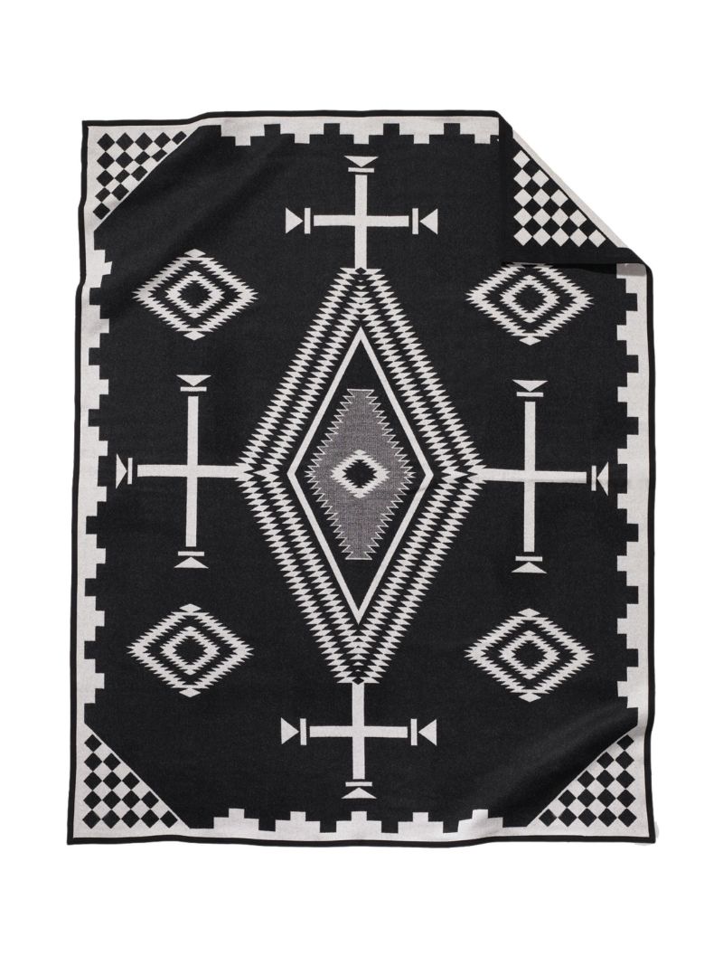 Black Los Ojos Blanket