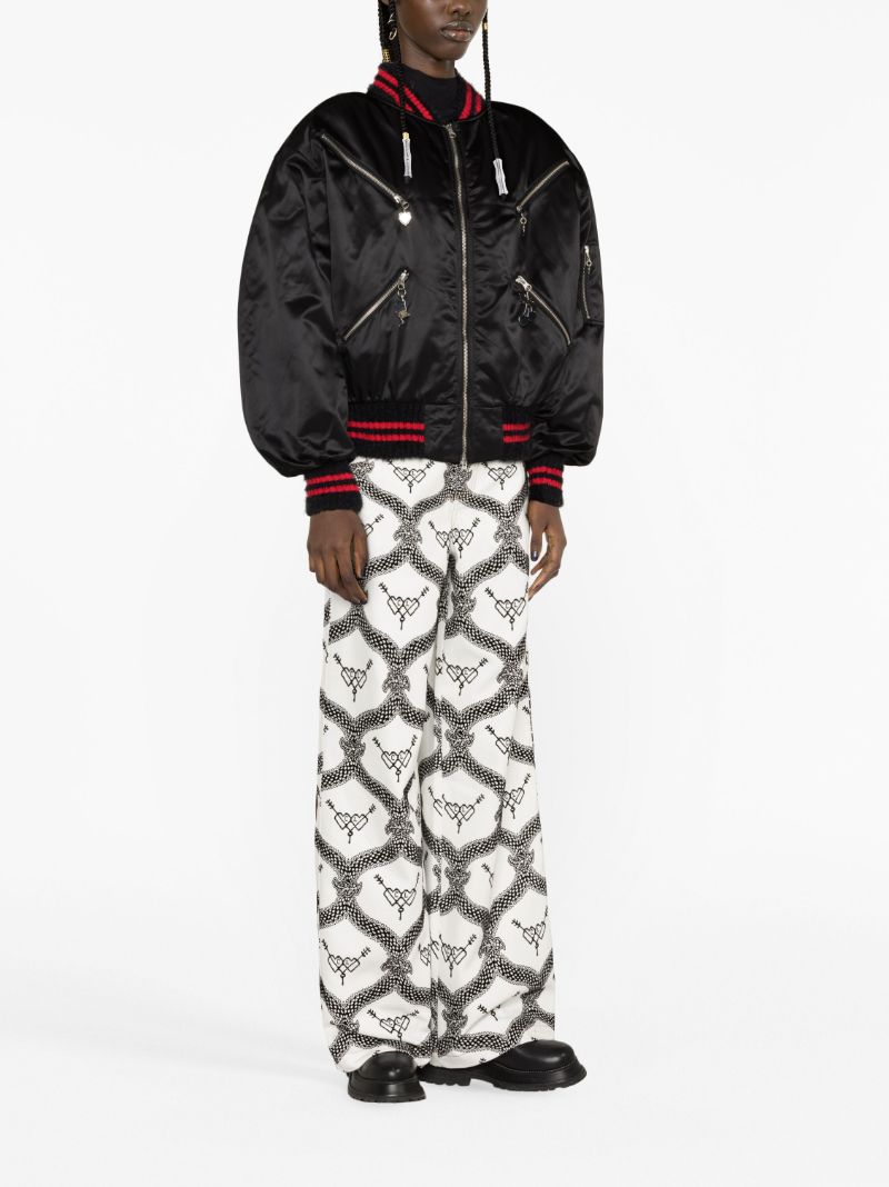 Black Palladian Bomber Jacket