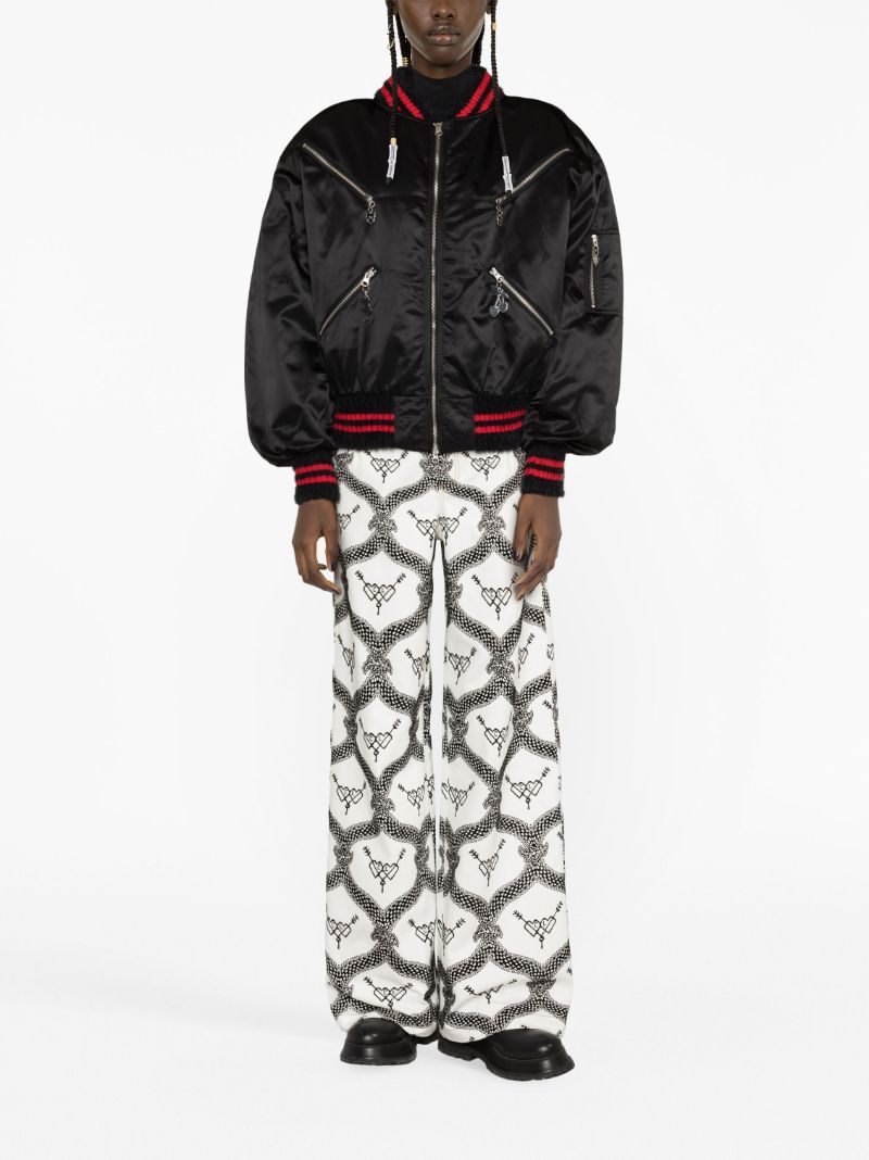 Black Palladian Bomber Jacket