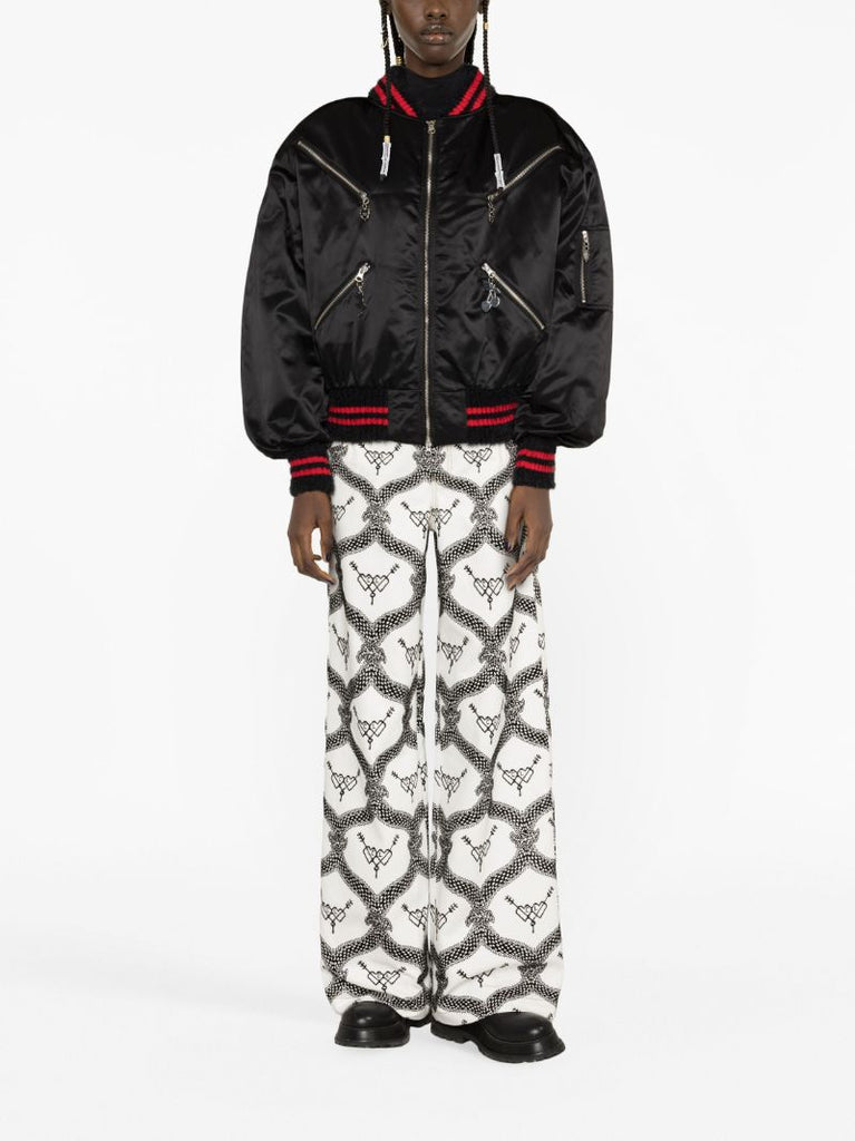 Black Palladian Bomber Jacket