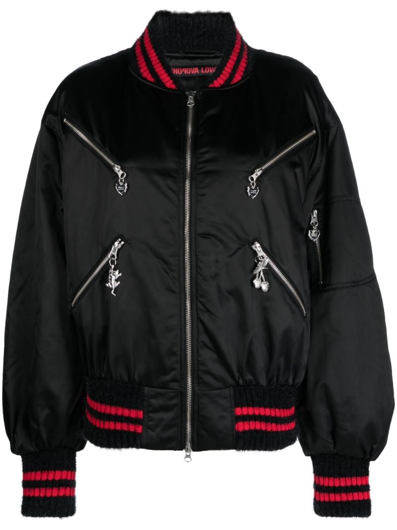 Black Palladian Bomber Jacket