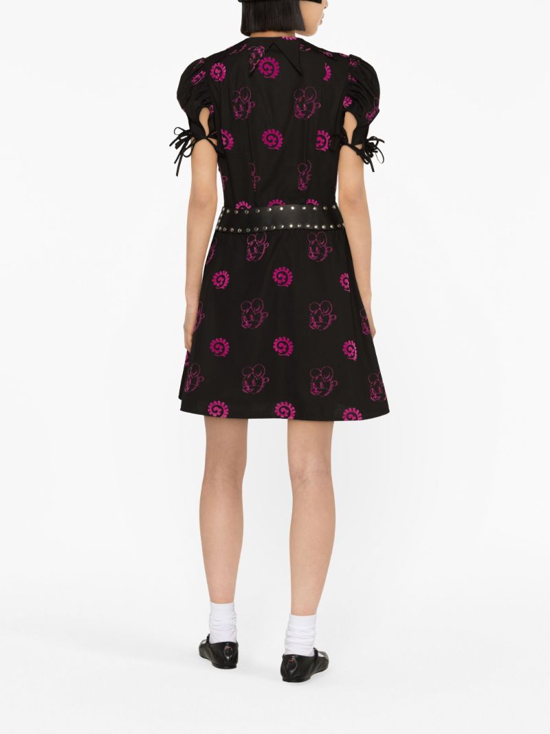 Black Forte Organic Cotton Mini Dress