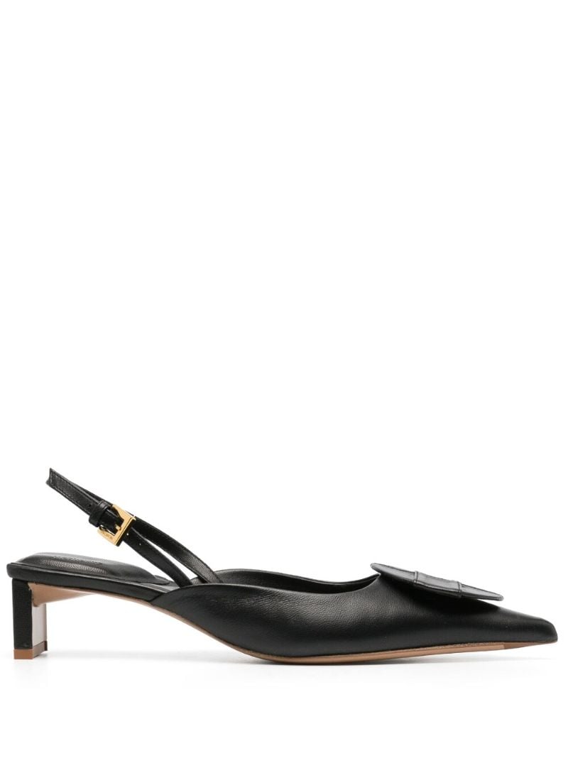 Black Les Chaussures Duelo 50 Slingback Pumps