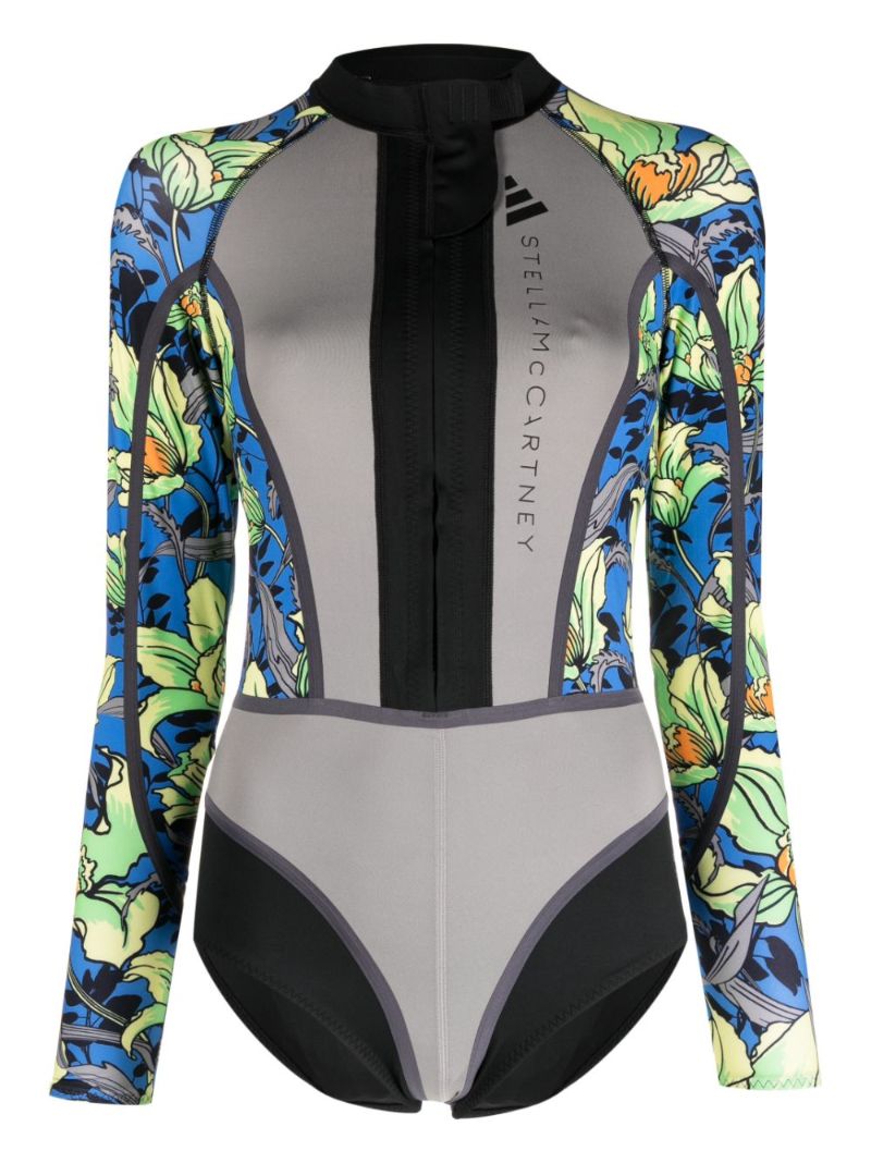 Grey Truenature Long-sleeve Swimsuit