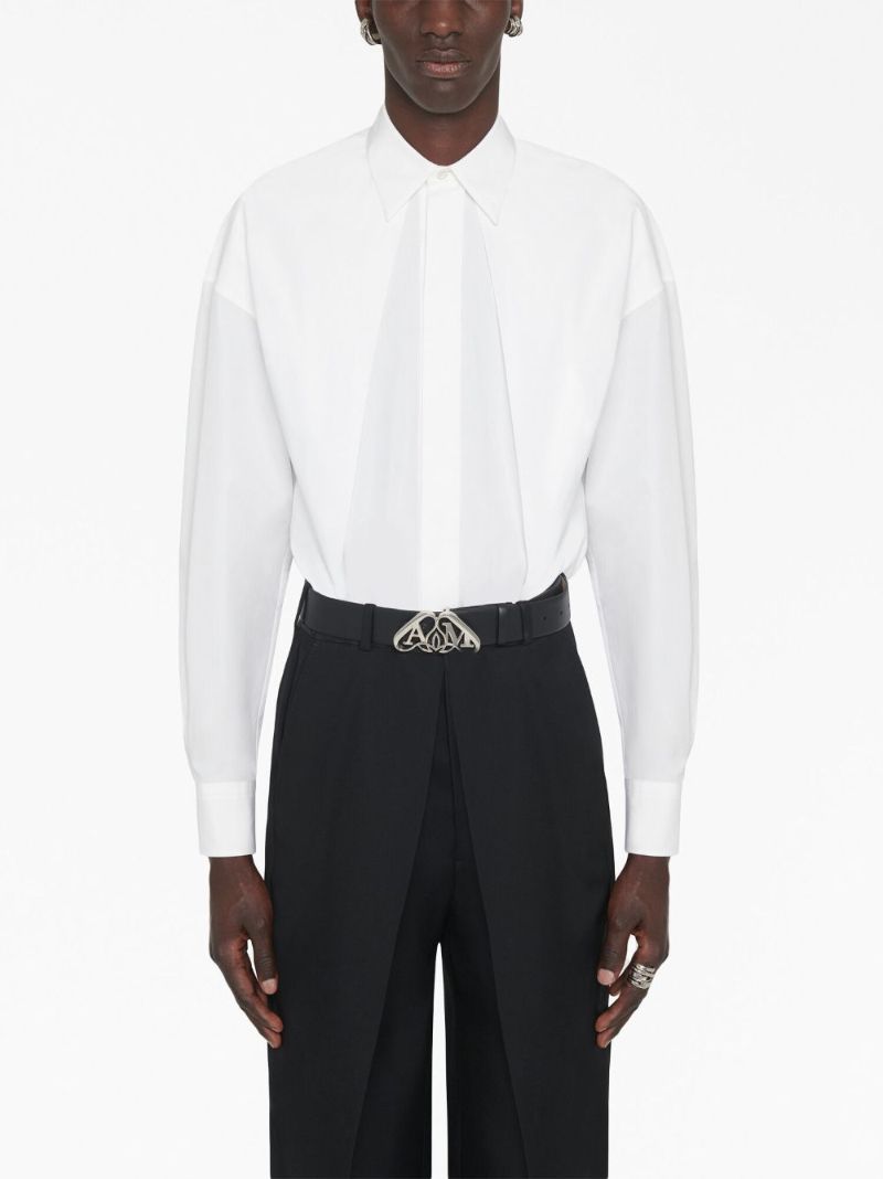 Black Seal-logo Leather Belt