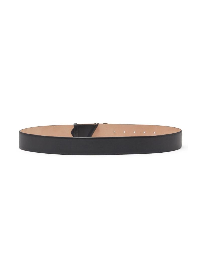 Black Seal-logo Leather Belt