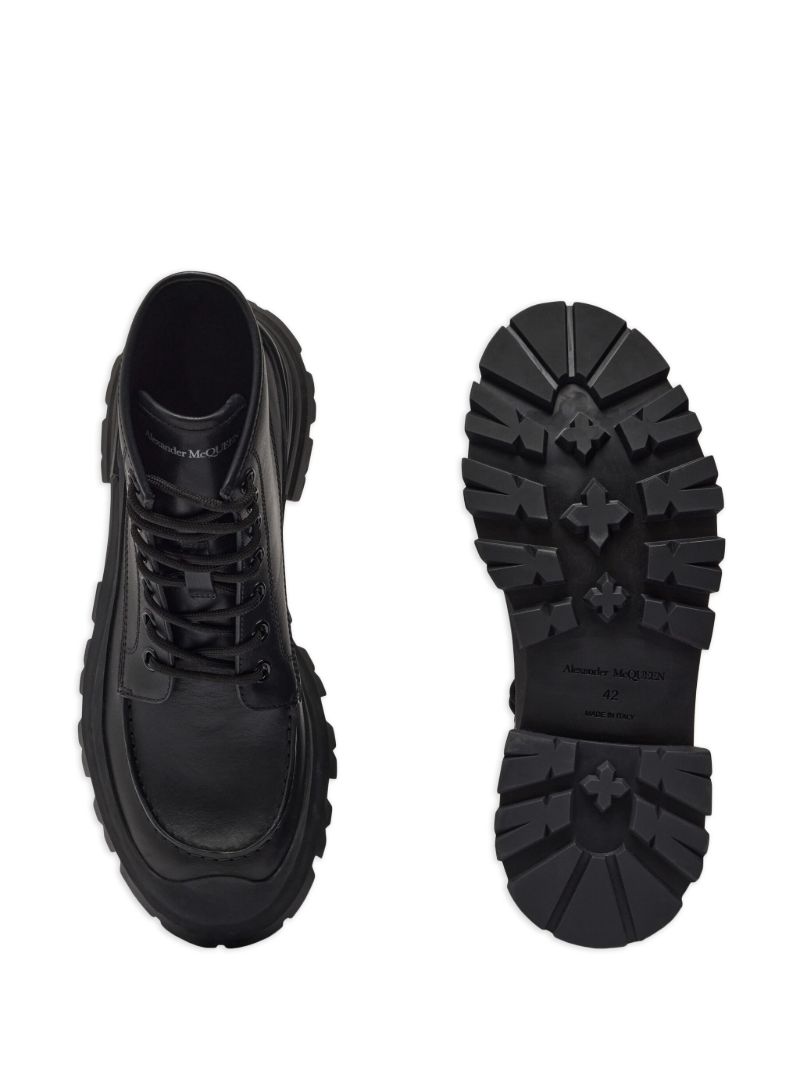 Black Lace-up Combat Boots