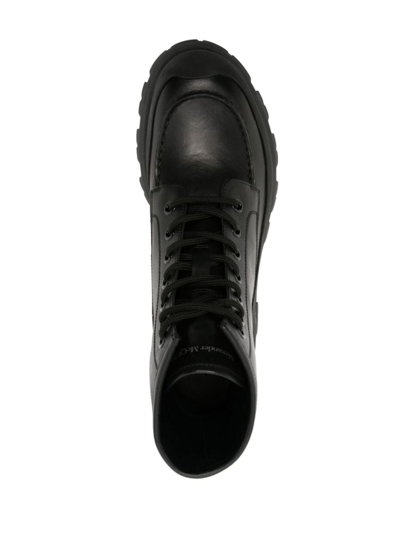 Black Lace-up Combat Boots