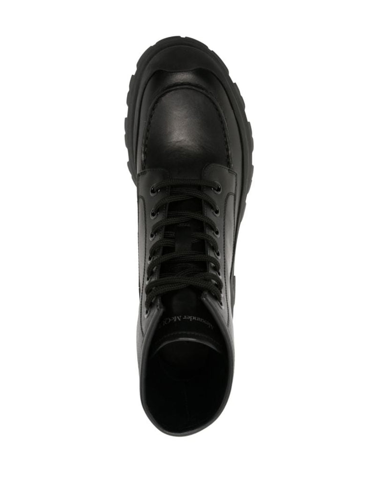 Black Lace-up Combat Boots