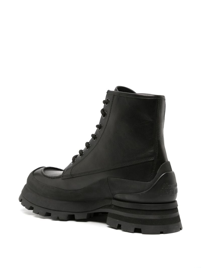 Black Lace-up Combat Boots