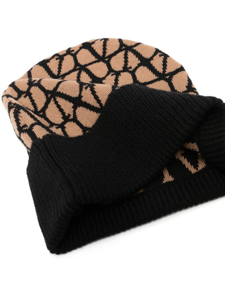 Neutral Toile Iconographe Cashmere Beanie Hat