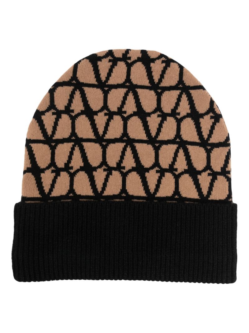 Neutral Toile Iconographe Cashmere Beanie Hat