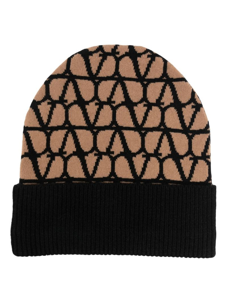Neutral Toile Iconographe Cashmere Beanie Hat