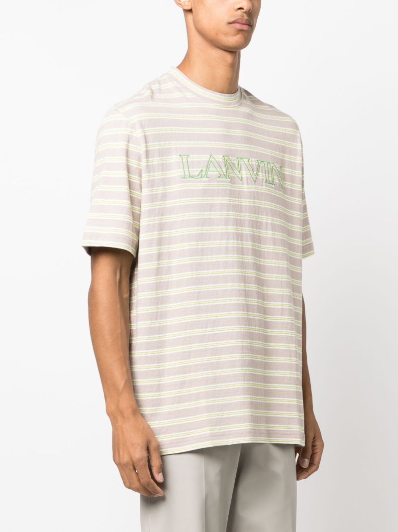 Neutral Logo-embroidered Cotton T-shirt