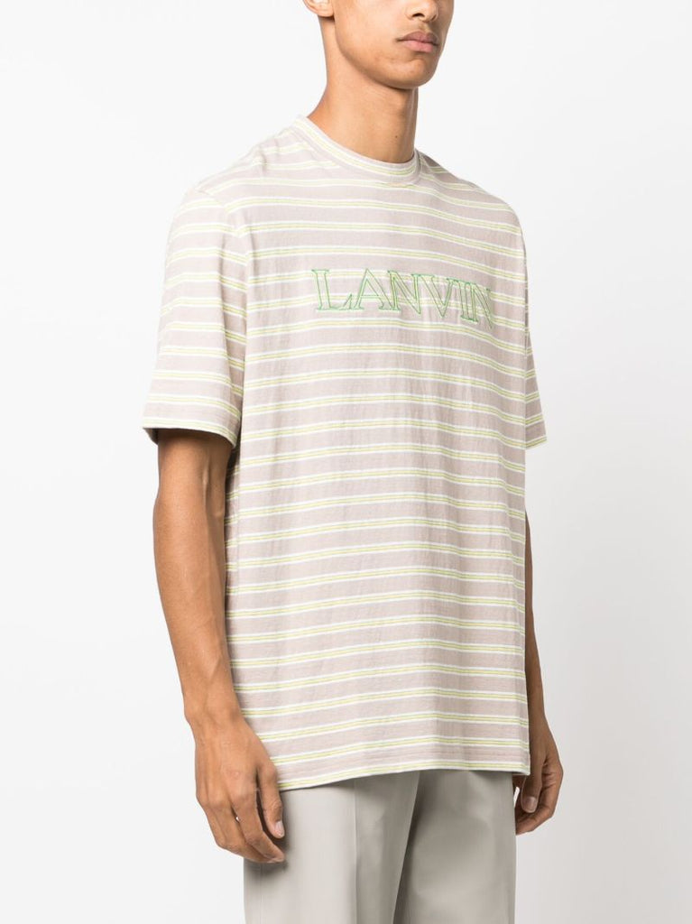Neutral Logo-embroidered Cotton T-shirt