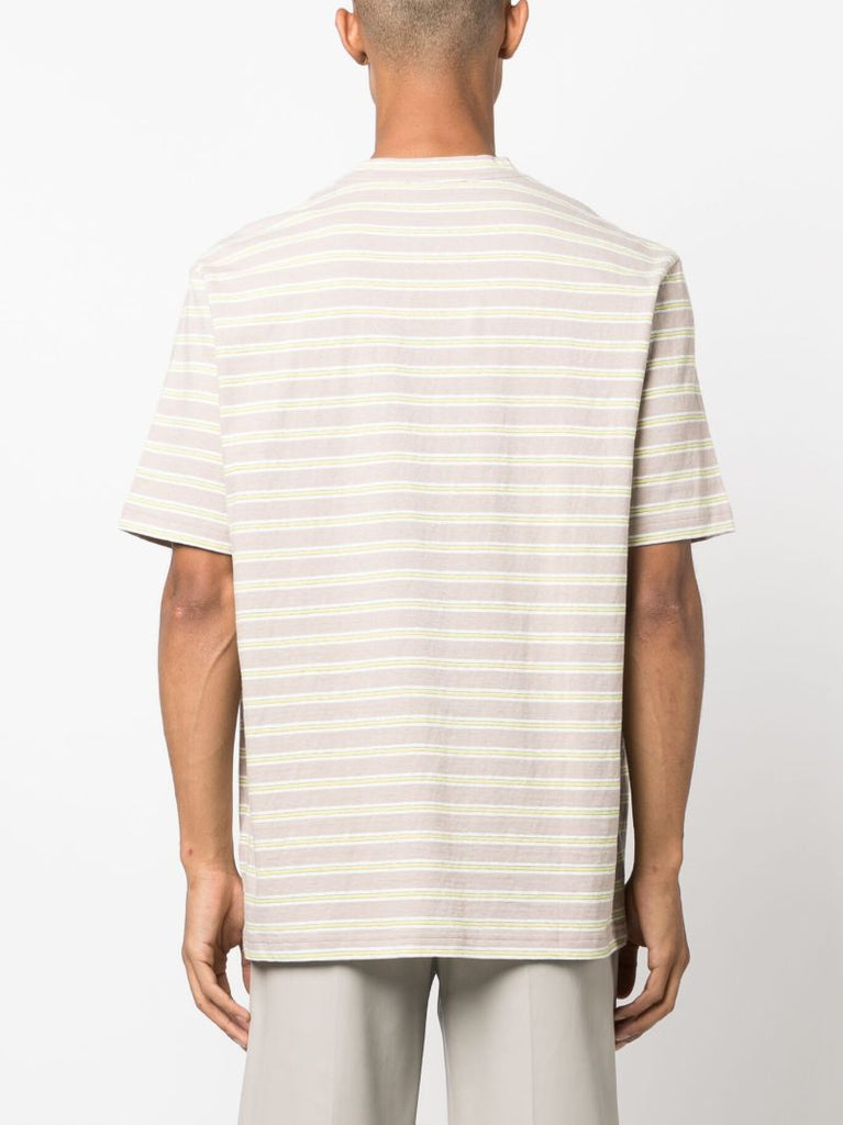 Neutral Logo-embroidered Cotton T-shirt