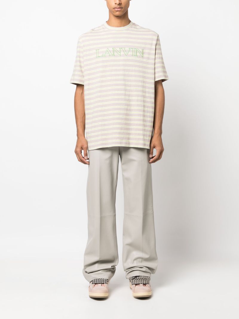 Neutral Logo-embroidered Cotton T-shirt