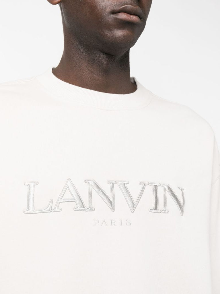 Grey Logo-embroidered Sweatshirt
