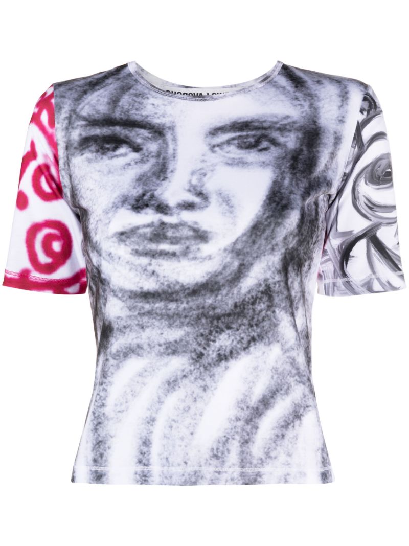 White Drawing 101 T-shirt