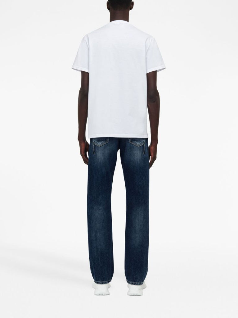 White Graphic Print T-shirt