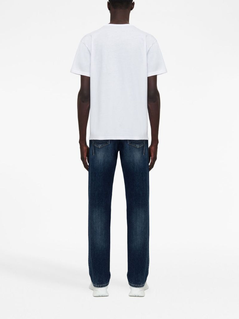 White Graphic Print T-shirt