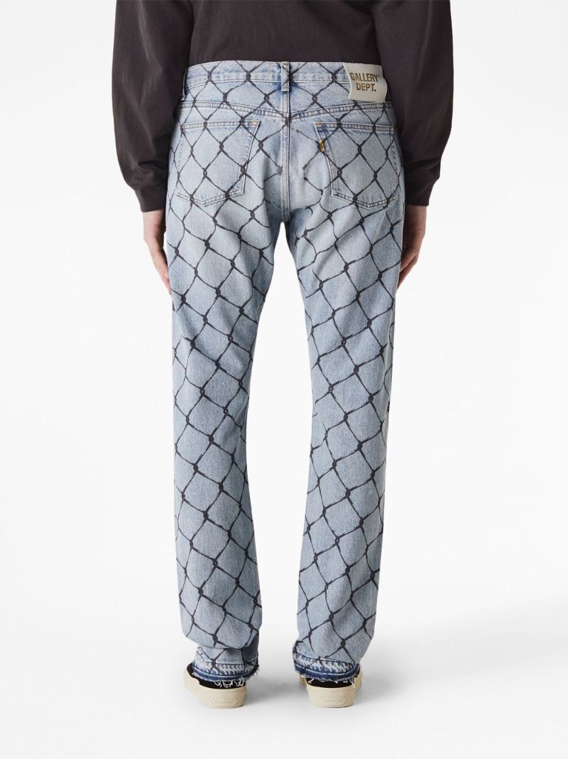 Blue Cage Straight-leg Jeans