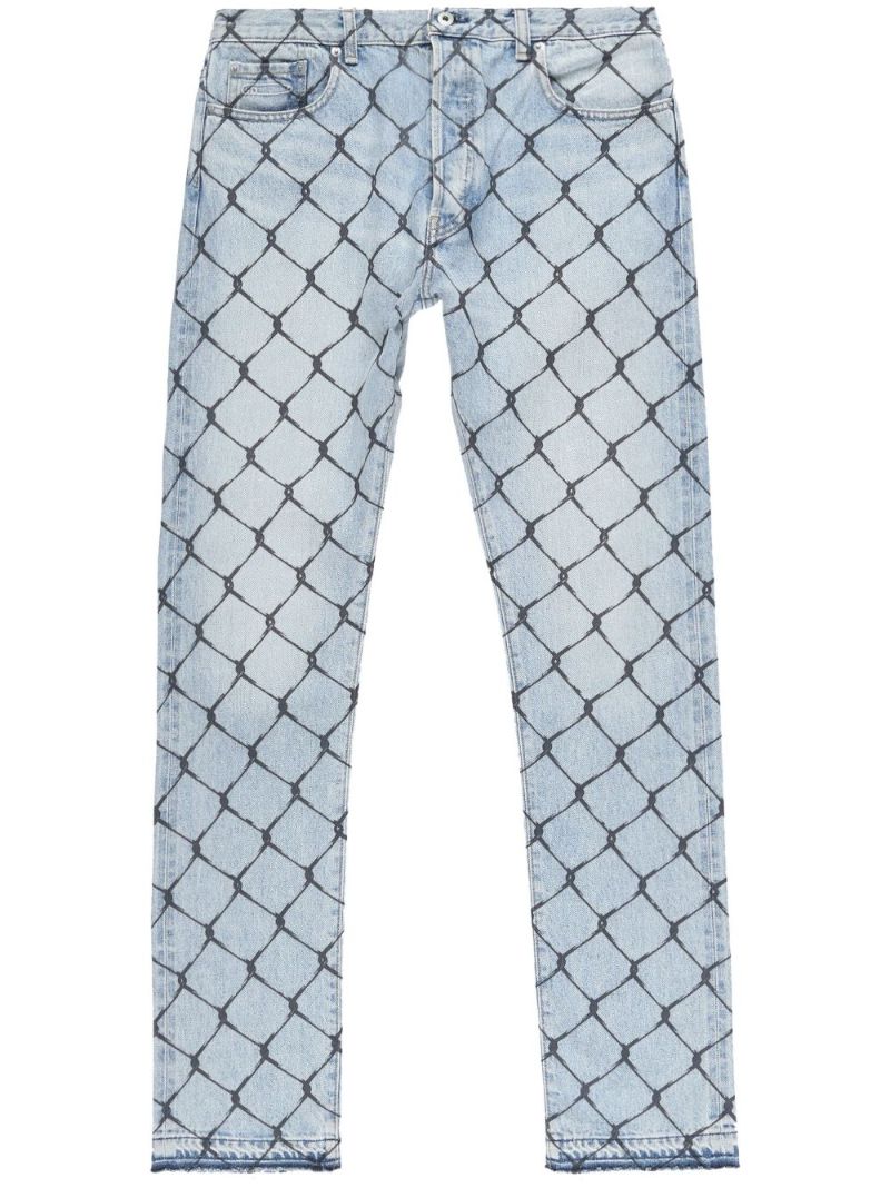 Blue Cage Straight-leg Jeans