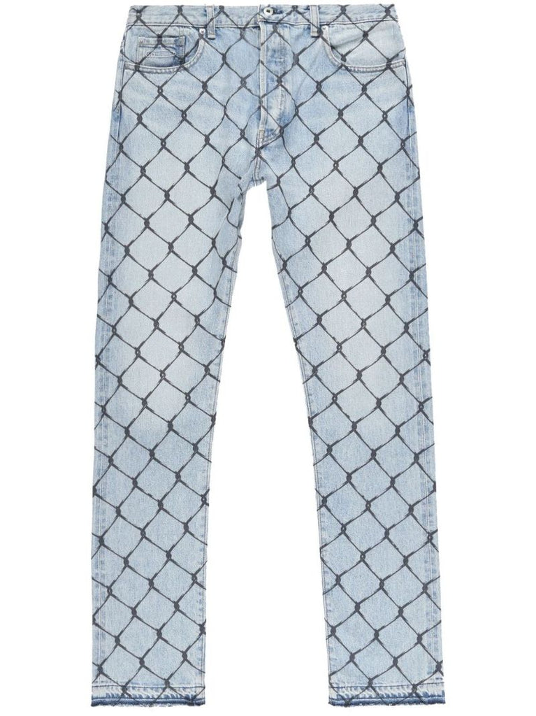Blue Cage Straight-leg Jeans