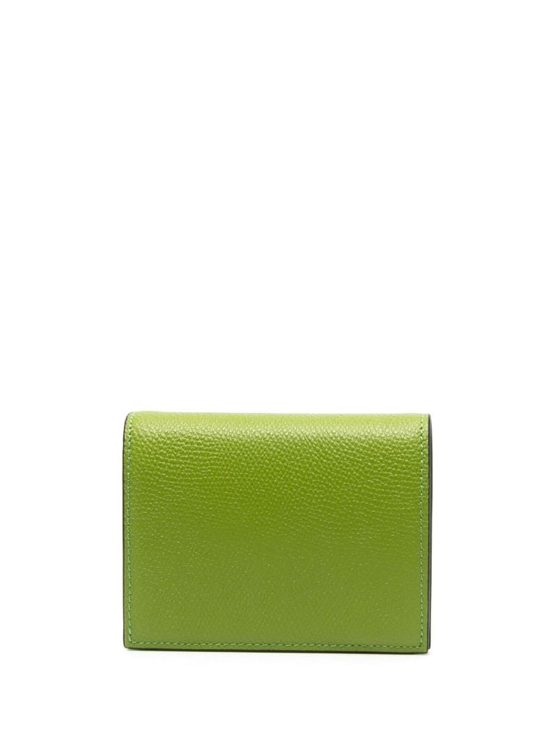 Green Vlogo Signature Leather Bifold Wallet